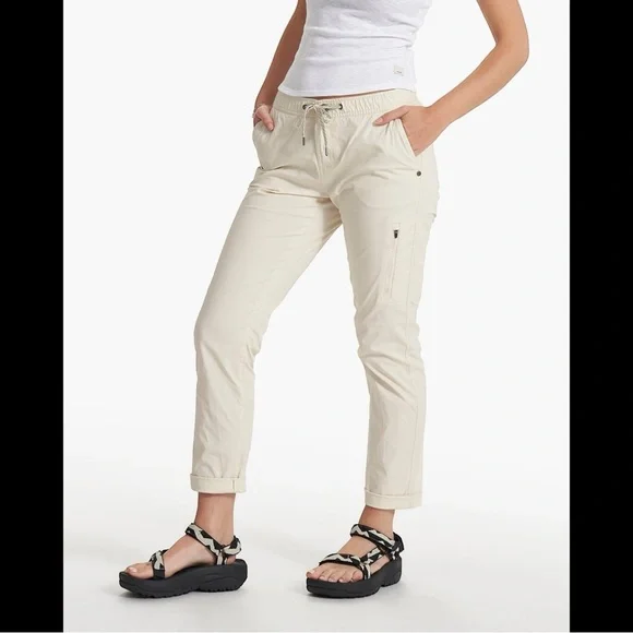 Vuori Ripstop Pant in Natural Medium Gorpcore Activewear Utility - Picture 2 of 16